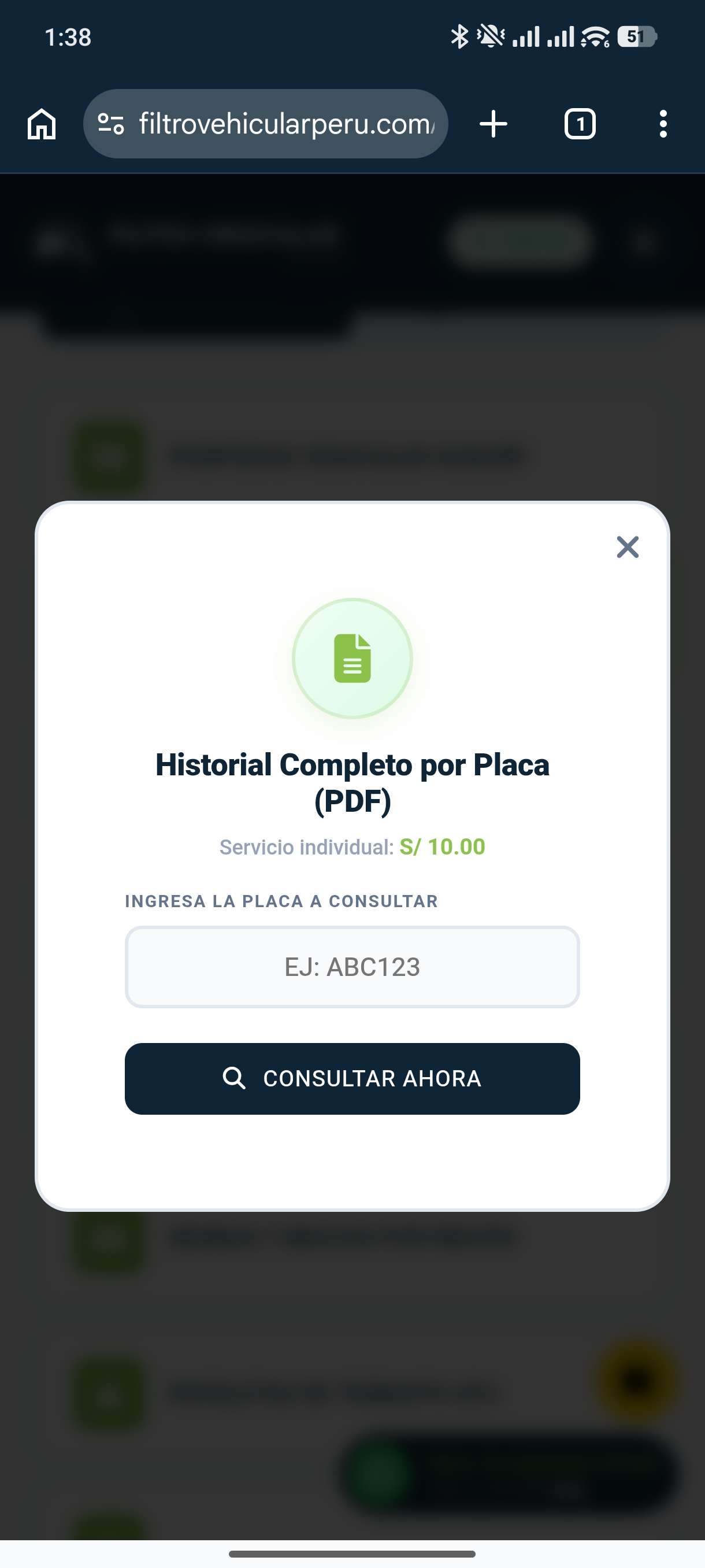 Búsqueda por placa